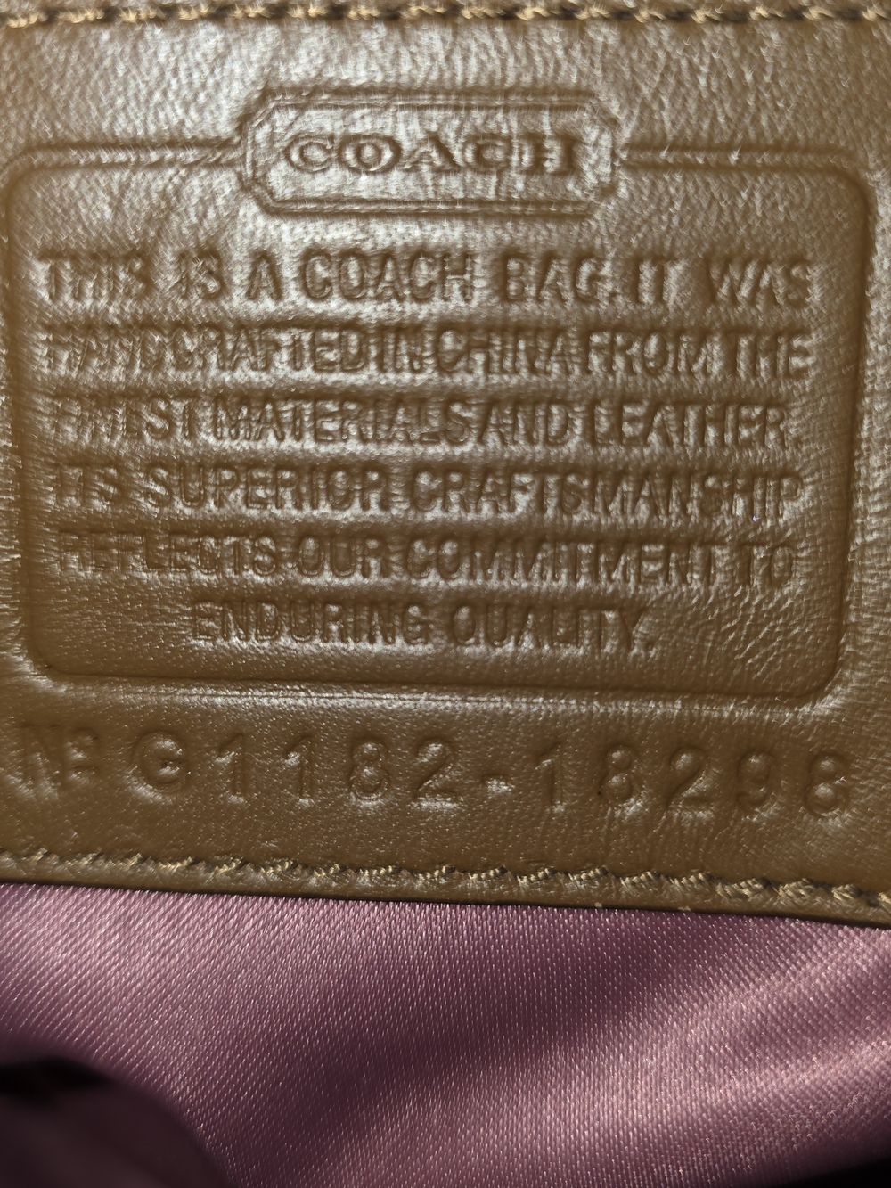 Coach Ashley Leather Tote Brown Turn Lock Pocket Large Shoulder Bag 13296 - Picture 12 of 12